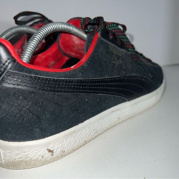 Puma Clyde GCC Men’s Size US 10.5 Black/Red 'Made In Italy' - Picture 8 of 10